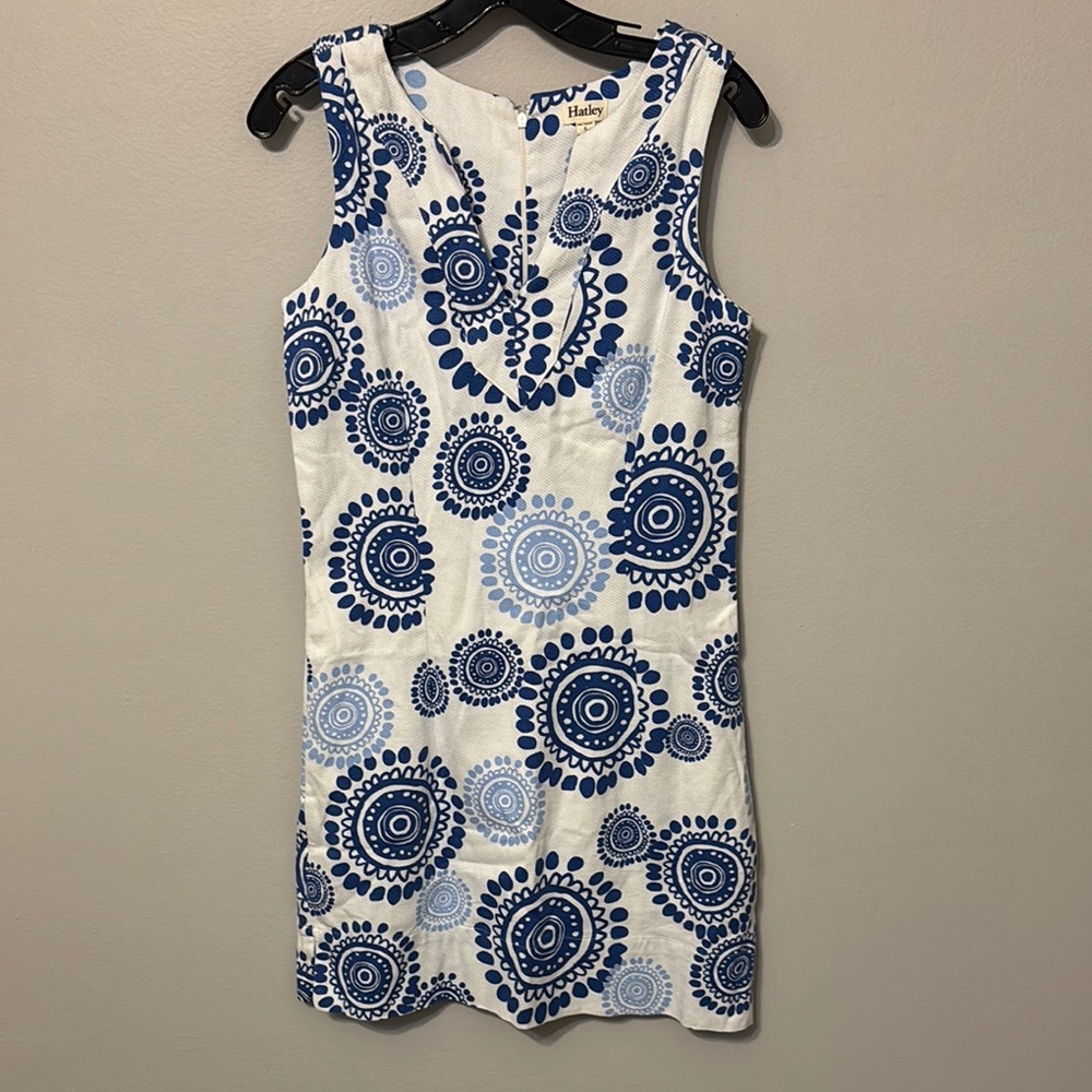 Hatley  Navy and Light Blue Patterned Dress